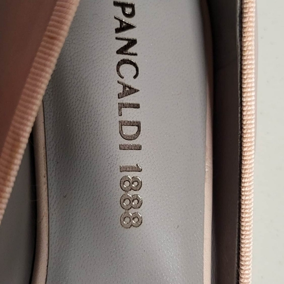 Pancaldi Open Toe Flat Leather  Shoes Sz 37 Italy NEW - Picture 15 of 16